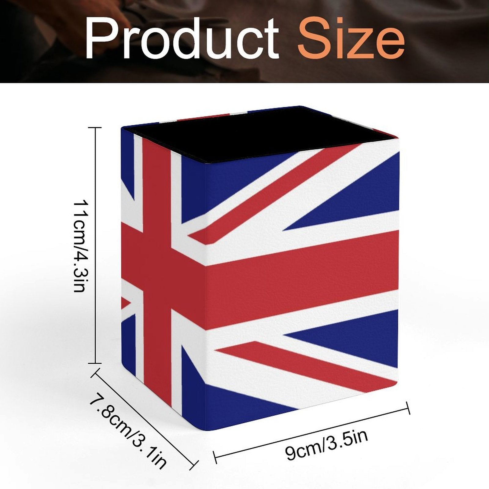 United Kingdom Flag Square Pen Holder - Conscious Apparel Store