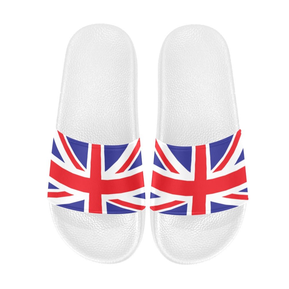 United Kingdom Flag Women's Slide Sandals - Conscious Apparel Store
