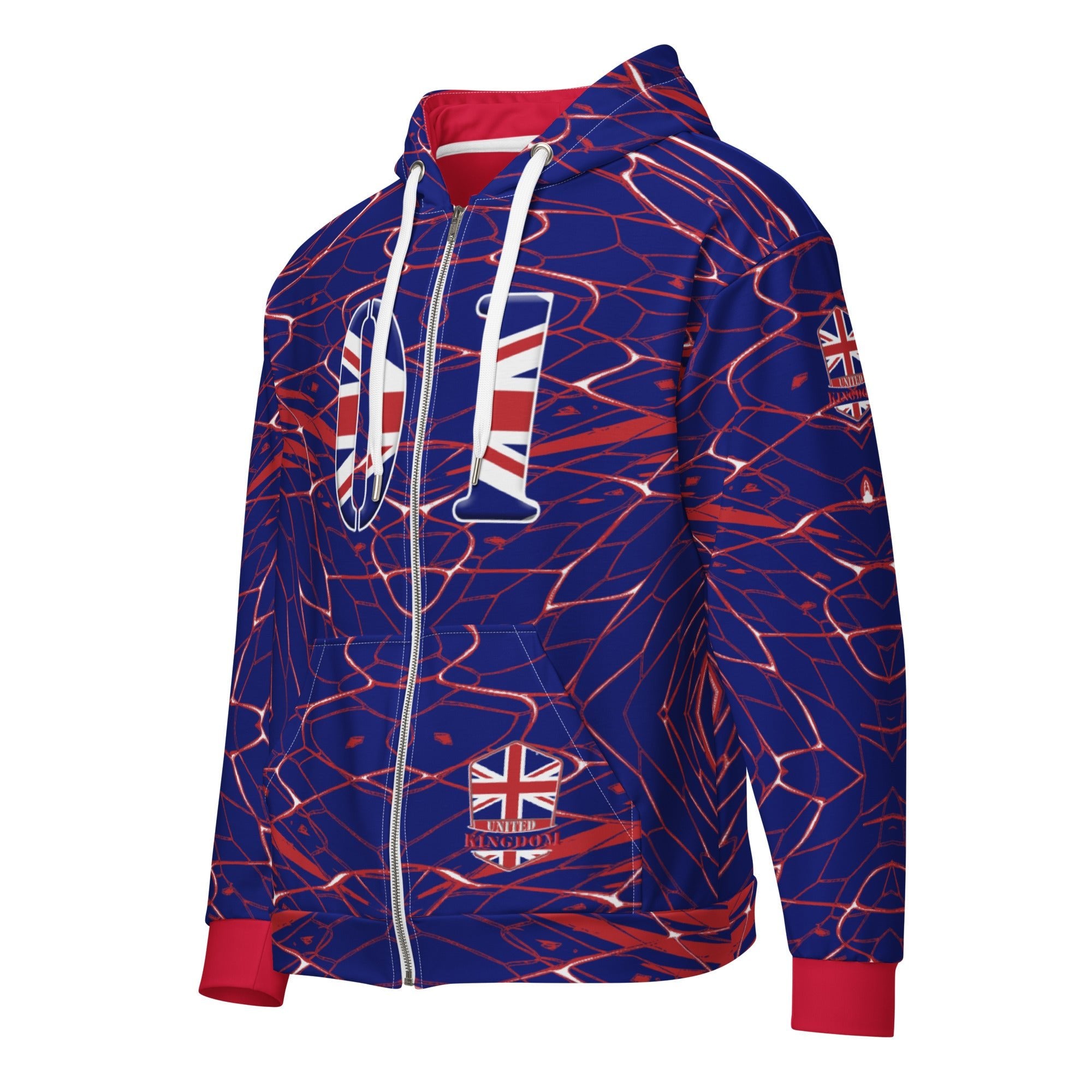United Kingdom Football Unisex zip hoodie - Conscious Apparel Store