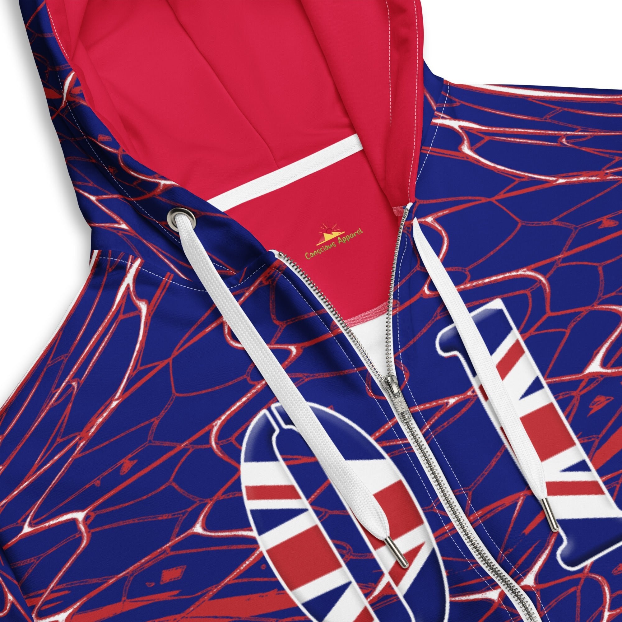 United Kingdom Football Unisex zip hoodie - Conscious Apparel Store
