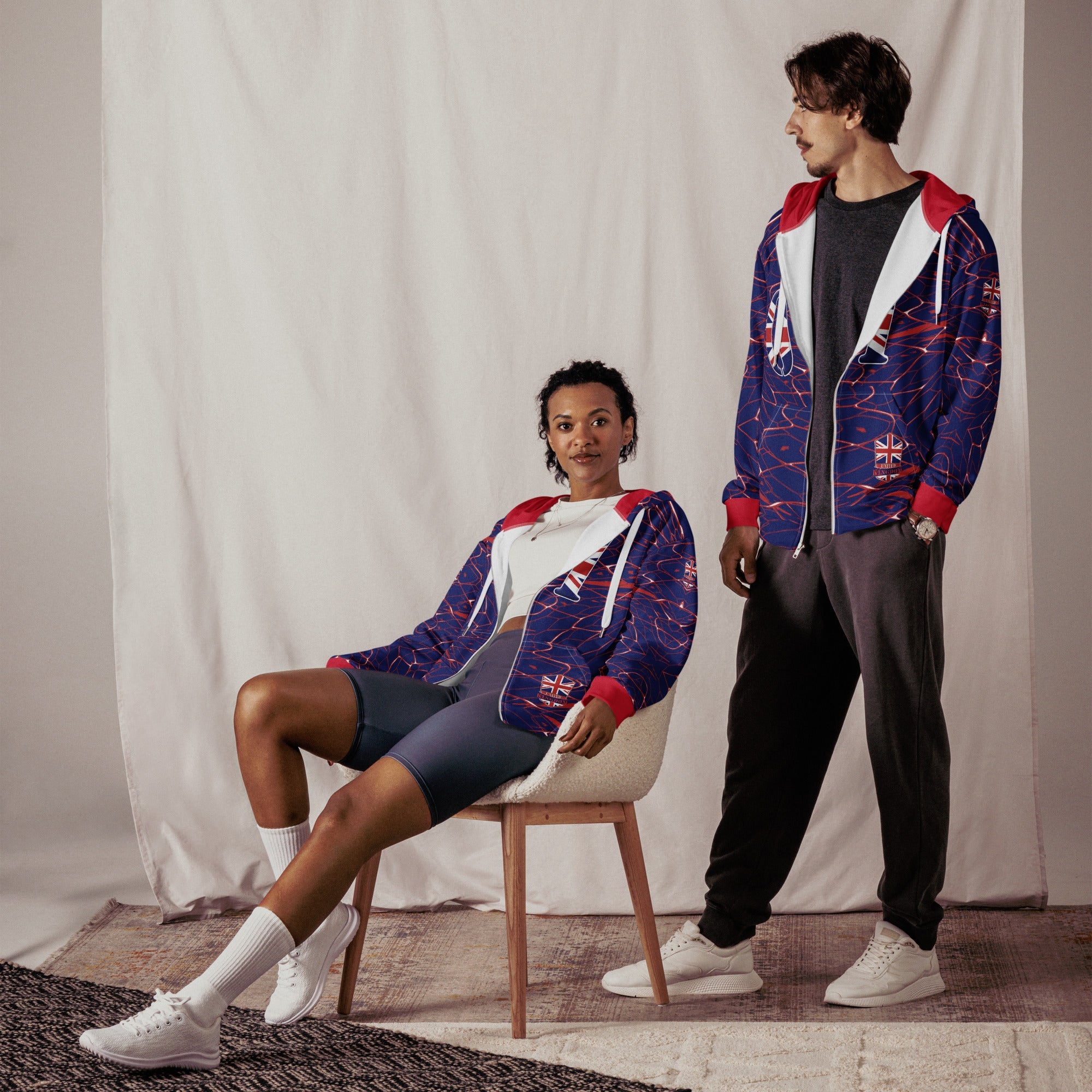 United Kingdom Football Unisex zip hoodie - Conscious Apparel Store