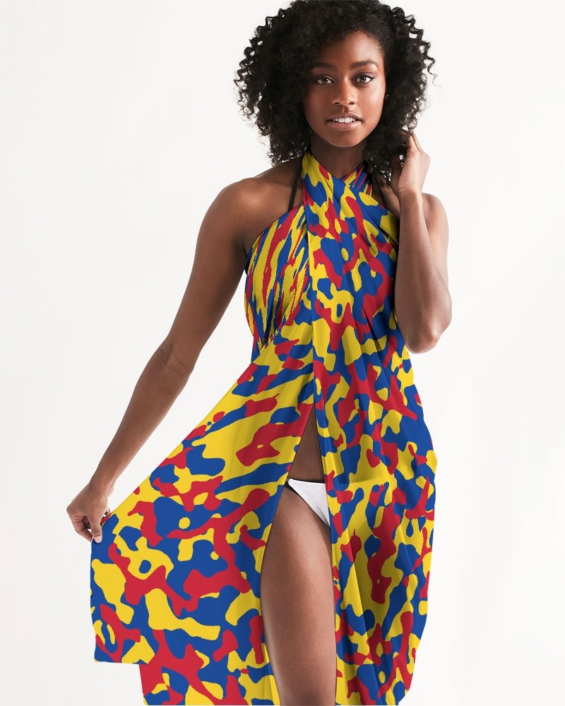 Venezuela Flag Camo All - Over Print Swim Cover Up - Conscious Apparel Store