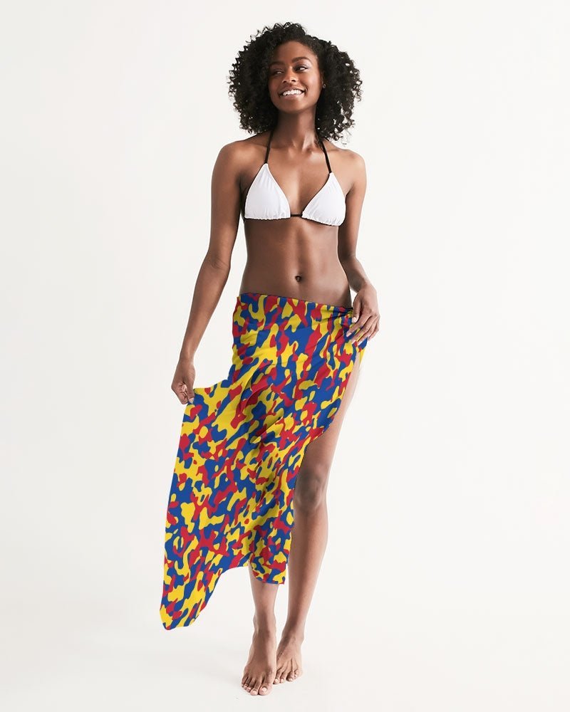 Venezuela Flag Camo All-Over Print Swim Cover Up - Conscious Apparel Store