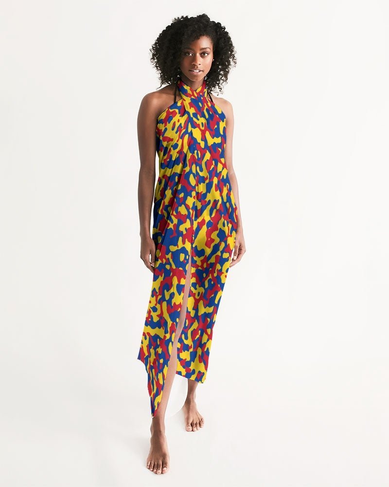 Venezuela Flag Camo All-Over Print Swim Cover Up - Conscious Apparel Store