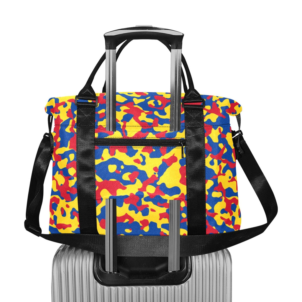 Venezuela Flag Camo Large Capacity Duffle Bag - Conscious Apparel Store
