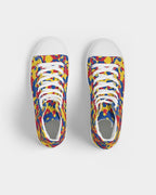 Venezuela Flag Camo Men's Hightop Canvas Shoe - Conscious Apparel Store