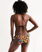 Venezuela Flag Camo Women's All-Over Print Triangle String Bikini - Conscious Apparel Store