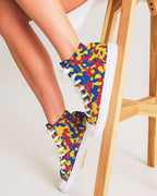 Venezuela Flag Camo Women's Hightop Canvas Shoe - Conscious Apparel Store