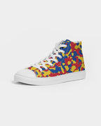 Venezuela Flag Camo Women's Hightop Canvas Shoe - Conscious Apparel Store