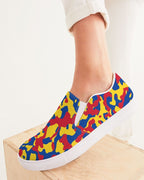 Venezuela Flag Camo Women's Slip - On Canvas Shoe - Conscious Apparel Store
