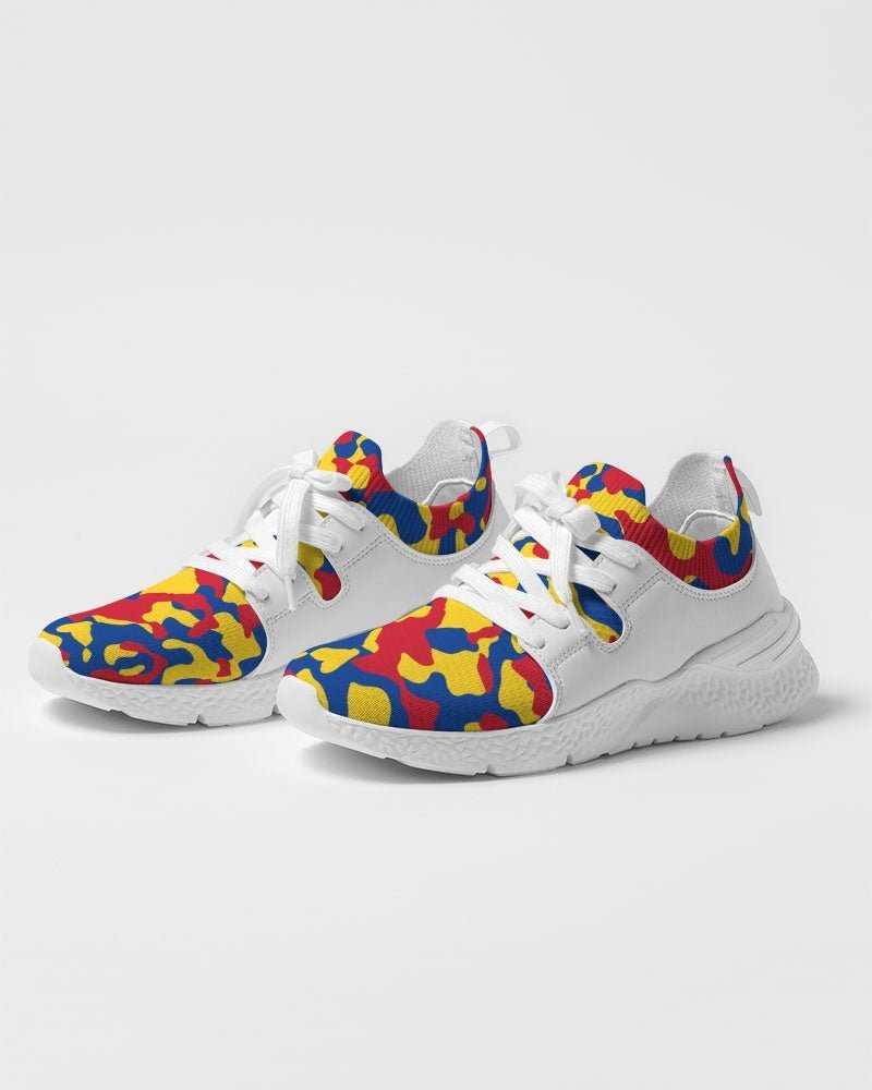 Venezuela Flag Camo Women's Two-Tone Sneaker - Conscious Apparel Store