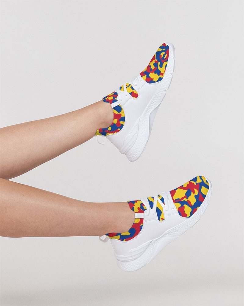 Venezuela Flag Camo Women's Two-Tone Sneaker - Conscious Apparel Store