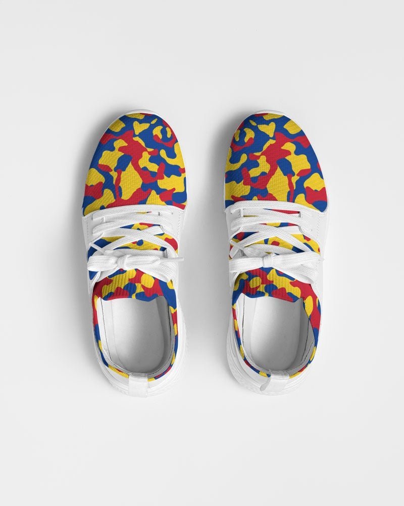 Venezuela Flag Camo Women's Two-Tone Sneaker - Conscious Apparel Store