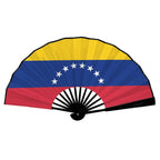 Venezuela Flag Double-Sided Custom Folding Fan - Conscious Apparel Store