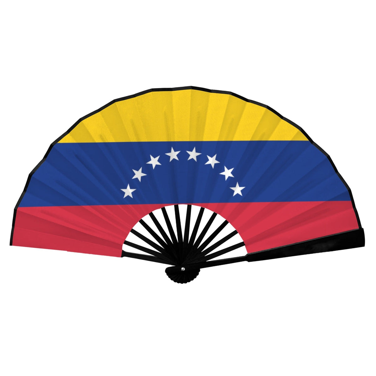 Venezuela Flag Double-Sided Custom Folding Fan - Conscious Apparel Store