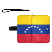 Venezuela Flag Flip Leather Purse for Mobile Phone/Large - Conscious Apparel Store