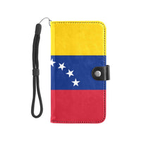 Venezuela Flag Flip Leather Purse for Mobile Phone/Large - Conscious Apparel Store