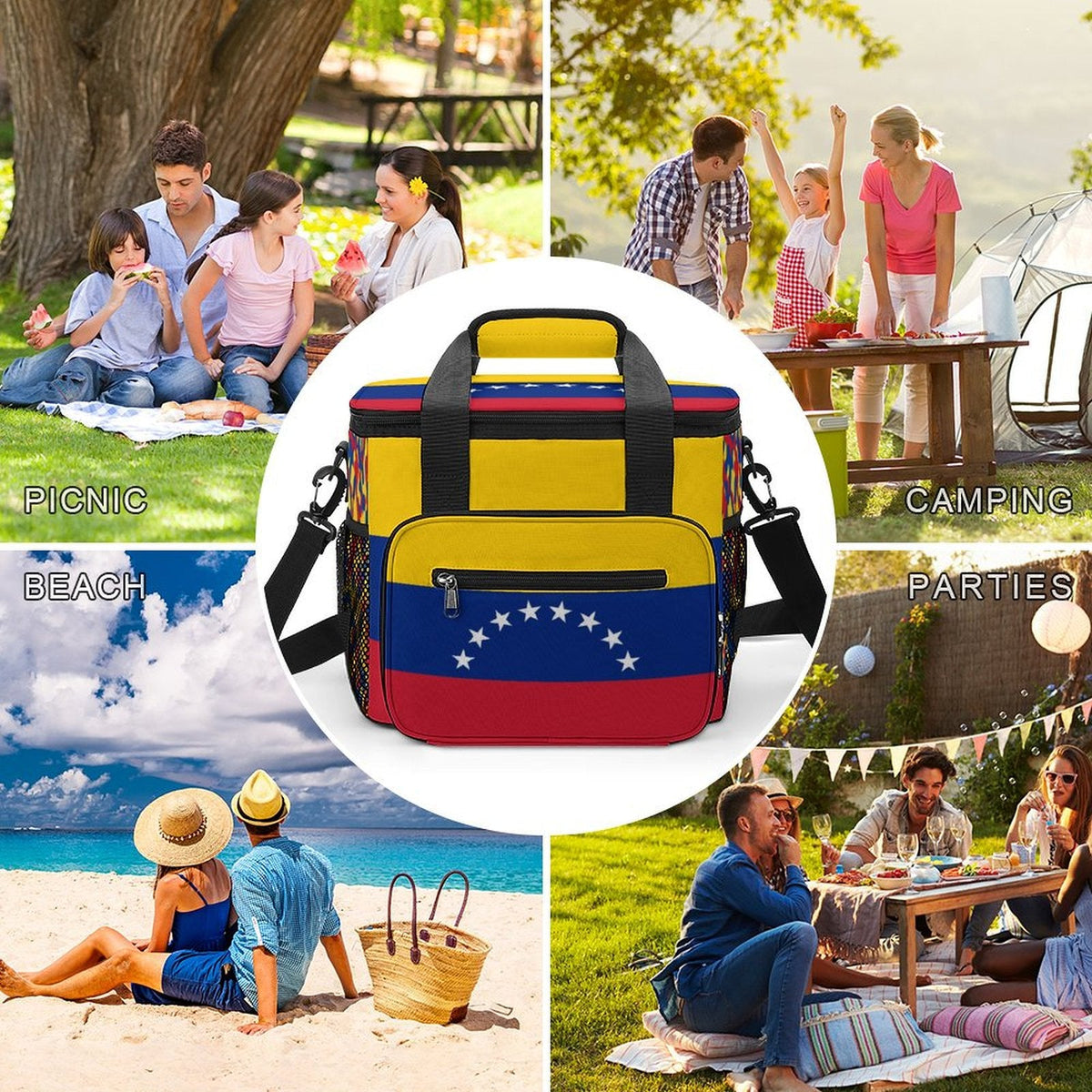 Venezuela Flag Insulated Cooler Bag - Conscious Apparel Store