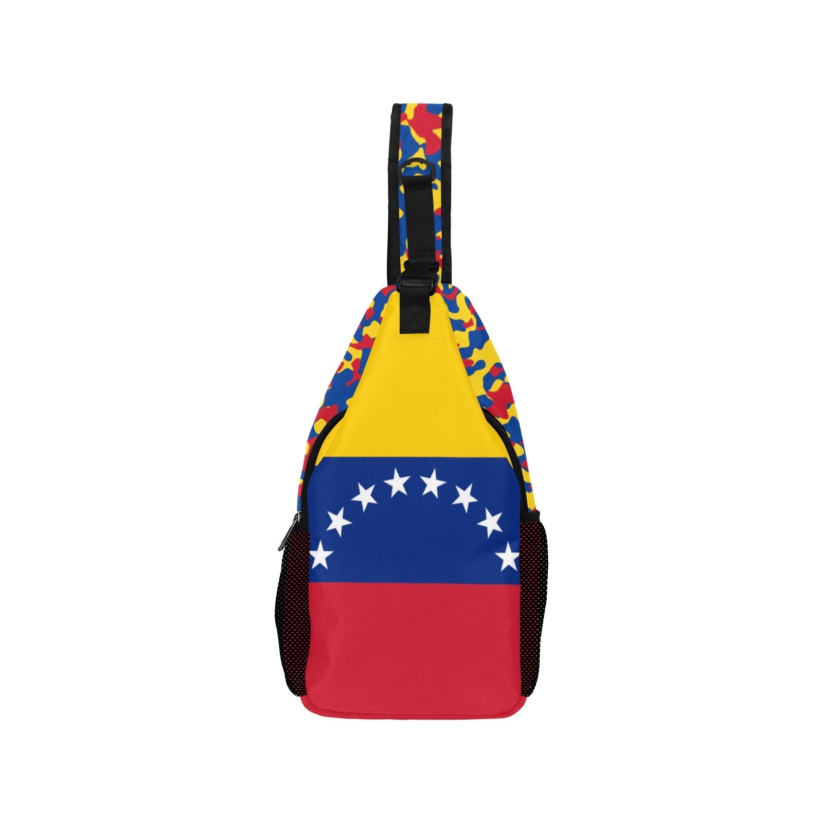 Venezuela Flag Men's Casual Chest Bag - Conscious Apparel Store