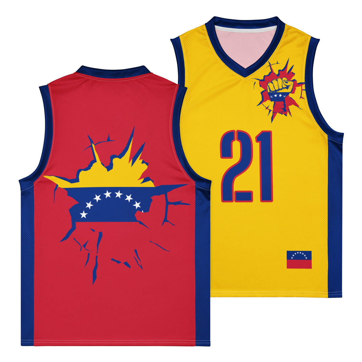 Venezuela Flag Premium Sport Jersey Tank Top - Conscious Apparel Store