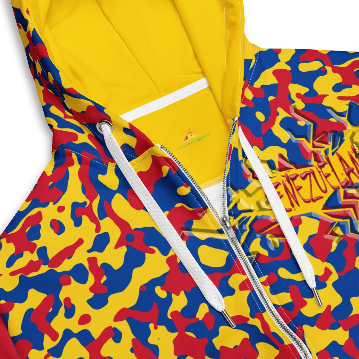 Venezuela Flag Unisex zip hoodie - Conscious Apparel Store