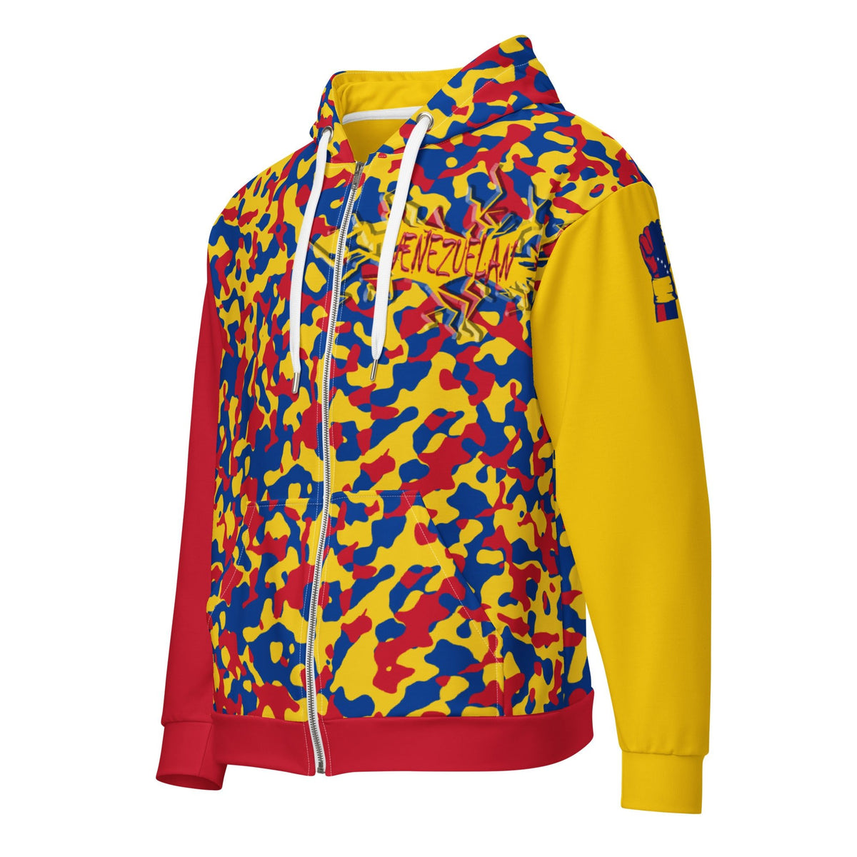 Venezuela Flag Unisex zip hoodie - Conscious Apparel Store