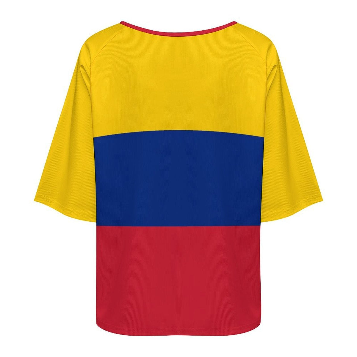 Venezuela Flag Women’s Loose Half-Sleeve Boat Neck T-Shirt - Conscious Apparel Store