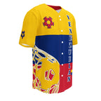 Venezuela Football Themed Button-Down Sport Jersey - Conscious Apparel Store