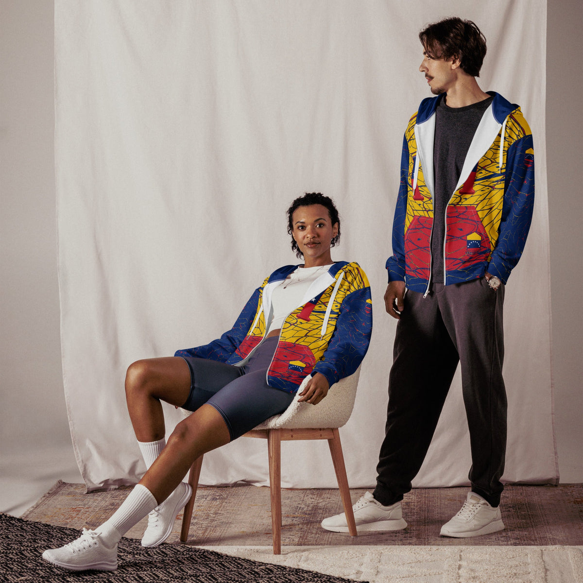 Venezuela Football Unisex zip hoodie - Conscious Apparel Store