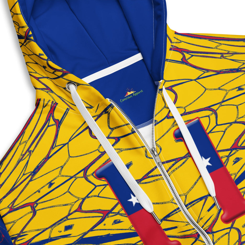 Venezuela Football Unisex zip hoodie - Conscious Apparel Store