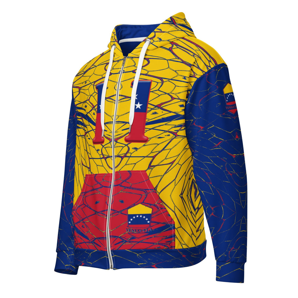Venezuela Football Unisex zip hoodie - Conscious Apparel Store