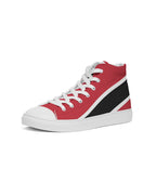 Trinidad & Tobago Flag Men's Hightop Canvas Shoe - Conscious Apparel Store