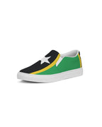 St Kitts & Nevis Flag Women's Slip-On Canvas Shoe - Conscious Apparel Store