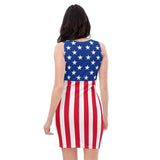 American Flag Bodycon Dress - Conscious Apparel Store