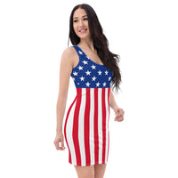 American Flag Bodycon Dress - Conscious Apparel Store