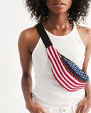 American Flag Crossbody Sling Bag - Conscious Apparel Store