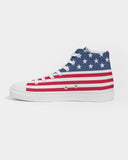 American Flag Men's Hightop Canvas Sneakers - Conscious Apparel Store