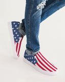 American Flag Men's Slip-On Canvas Shoe - Conscious Apparel Store