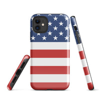 American Flag Tough Cellphone Case for iPhone® - Conscious Apparel Store