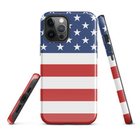 American Flag Tough Cellphone Case for iPhone® - Conscious Apparel Store