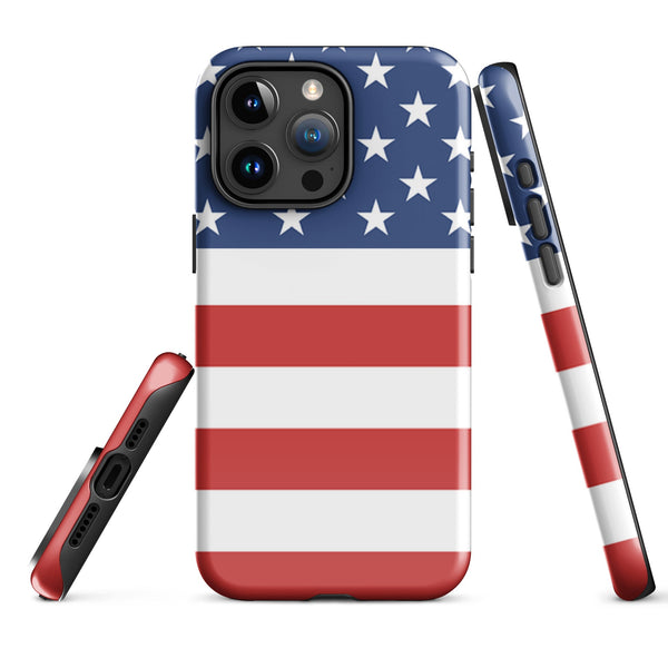 American Flag Tough Cellphone Case for iPhone® - Conscious Apparel Store