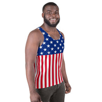 American Flag Unisex Tank Top - Conscious Apparel Store