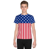 American Flag Youth crew neck t-shirt - Conscious Apparel Store