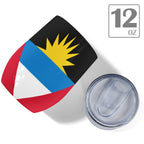 Antigua & Barbuda Flag 12oz Wine Tumbler - Conscious Apparel Store