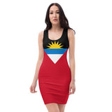 Antigua & Barbuda Flag Bodycon Dress - Conscious Apparel Store