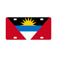 Antigua & Barbuda Flag Classic License Plate - Conscious Apparel Store