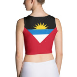 Antigua & Barbuda Flag Crop Top - Conscious Apparel Store