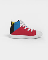 Antigua & Barbuda Flag Kids Hightop Canvas Sneakers - Conscious Apparel Store