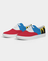 Antigua & Barbuda Flag Men's Lace Up Canvas Shoe - Conscious Apparel Store