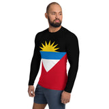 Antigua & Barbuda Flag Men's Rash Guard - Conscious Apparel Store